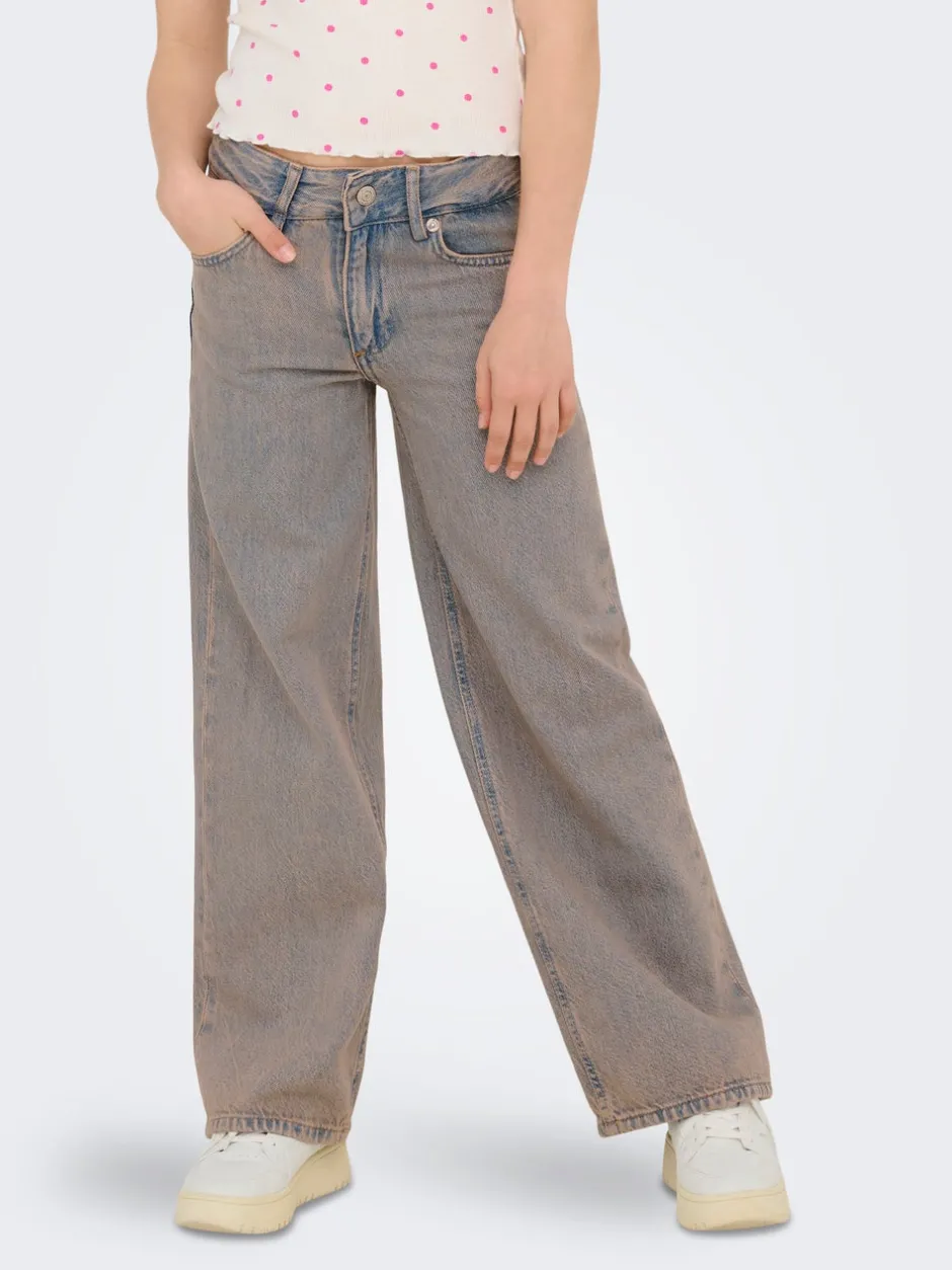Sale KOGBAXTER Høj talje Wide leg fit Jeans Børn Tøj·Jeans