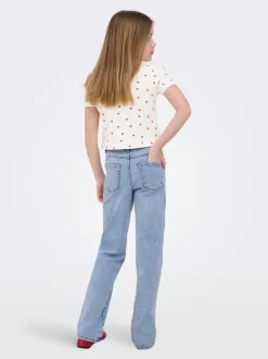 New KOGBLAIR Mid rise Wide leg fit Jeans Børn Tøj·Jeans