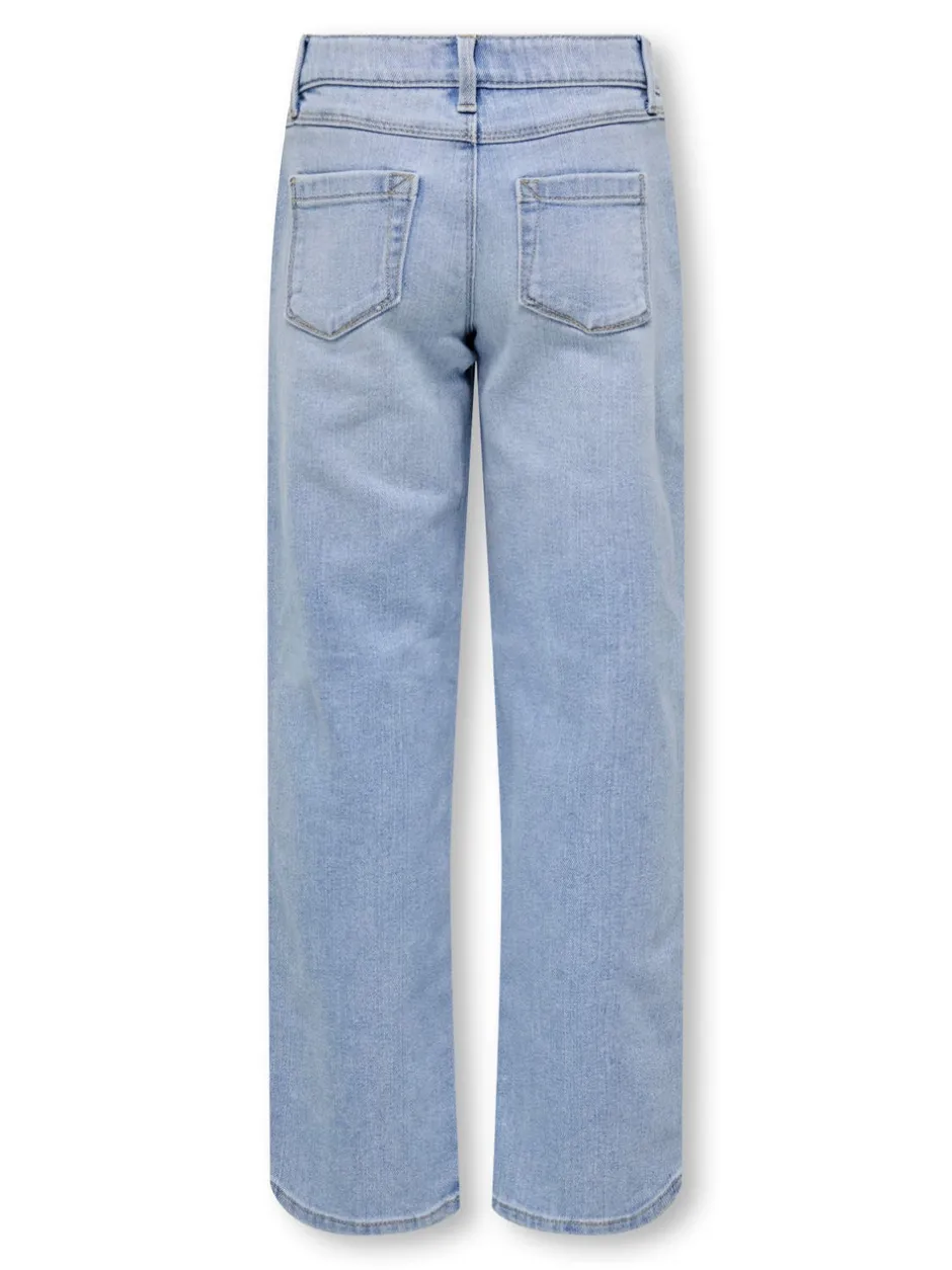 New KOGBLAIR Mid rise Wide leg fit Jeans Børn Tøj·Jeans