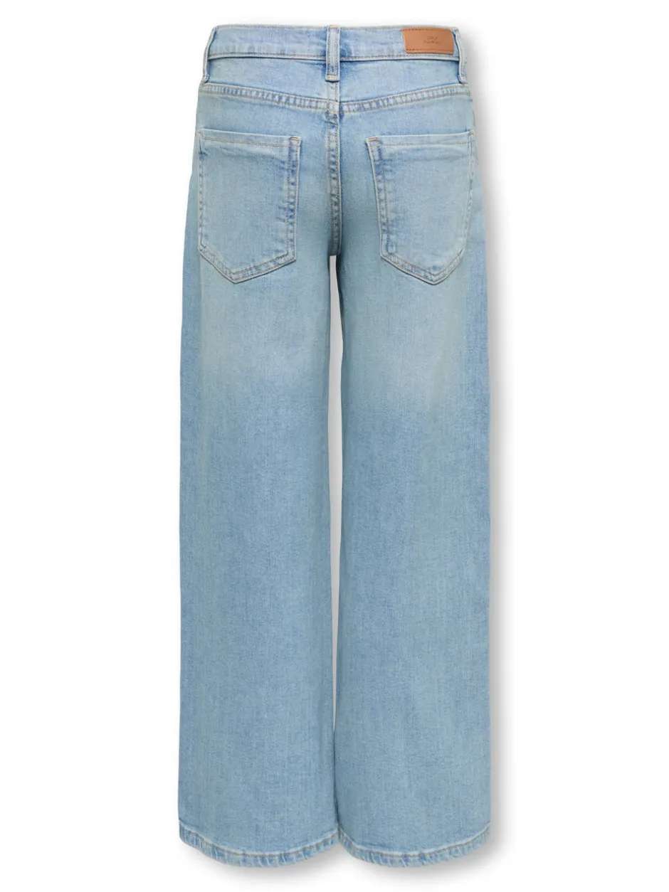 Best KOGBROOME Høj talje Wide leg fit Jeans Børn Tøj·Jeans