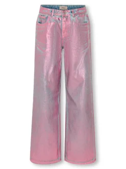 Sale KOGCOBAIN Wide leg fit Ankellængde Jeans Børn Tøj·Jeans