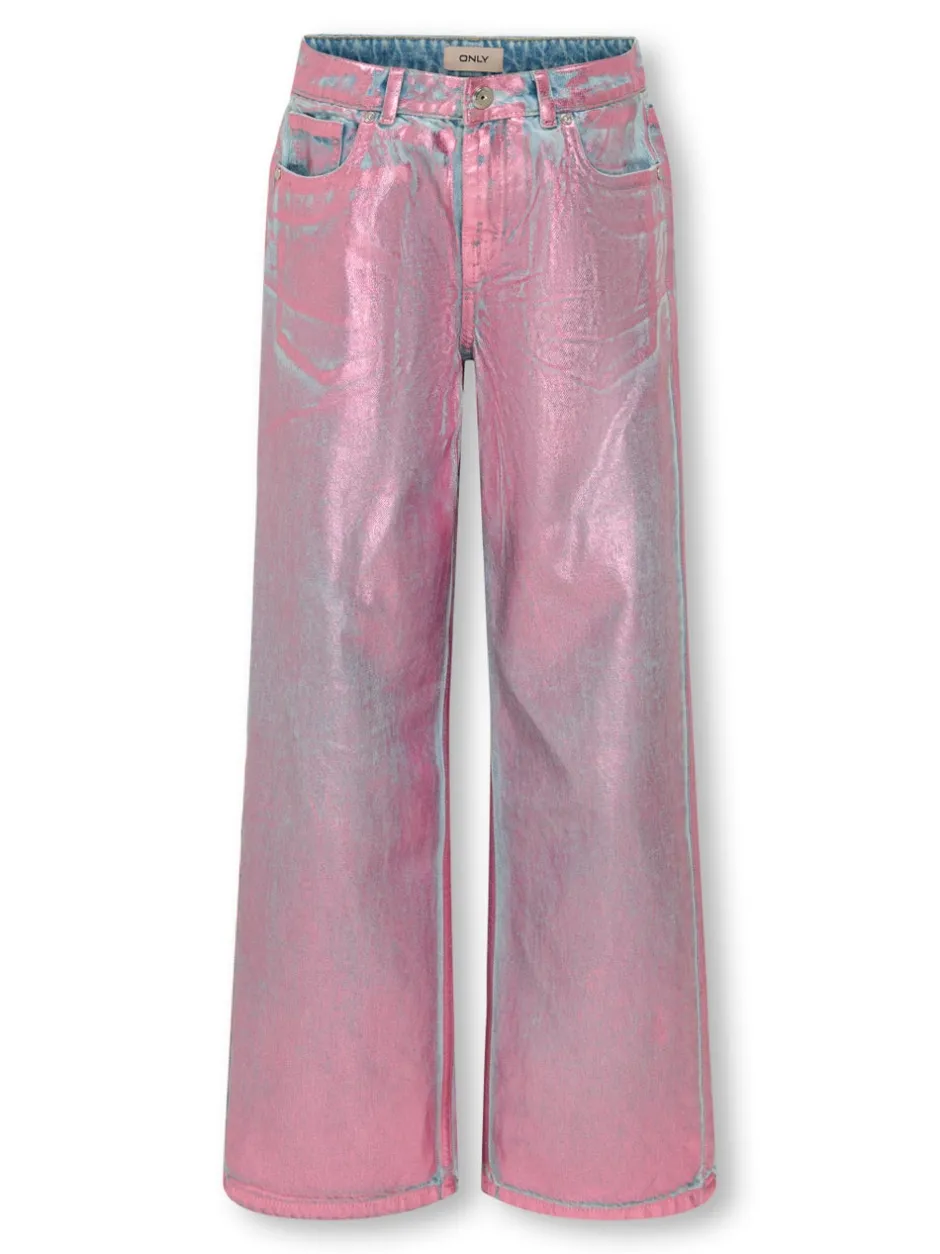 Sale KOGCOBAIN Wide leg fit Ankellængde Jeans Børn Tøj·Jeans