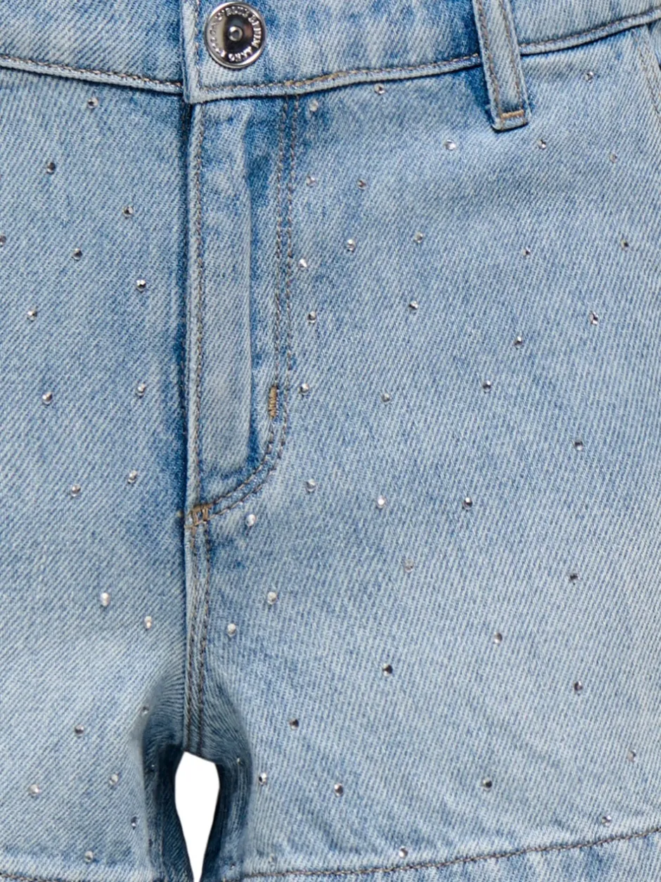Clearance KOGCOMET Mellemhøj talje Wide leg fit Denim-shorts Børn Tøj·Shorts