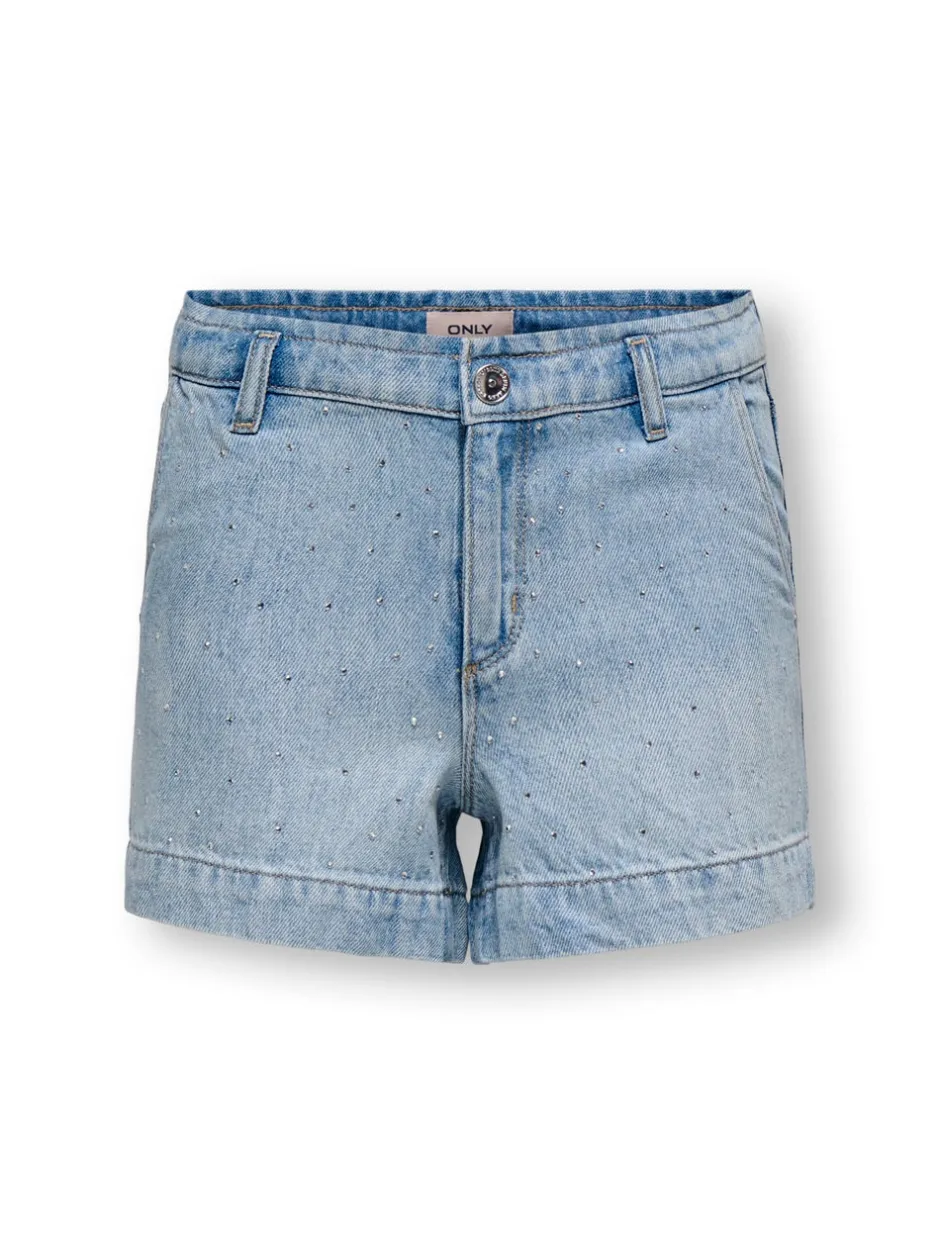 Clearance KOGCOMET Mellemhøj talje Wide leg fit Denim-shorts Børn Tøj·Shorts