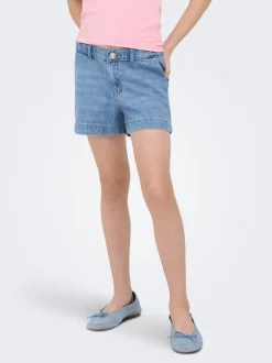 KOGCOMET Mellemhøj talje Wide leg fit Denim-shorts Børn Tøj·Shorts