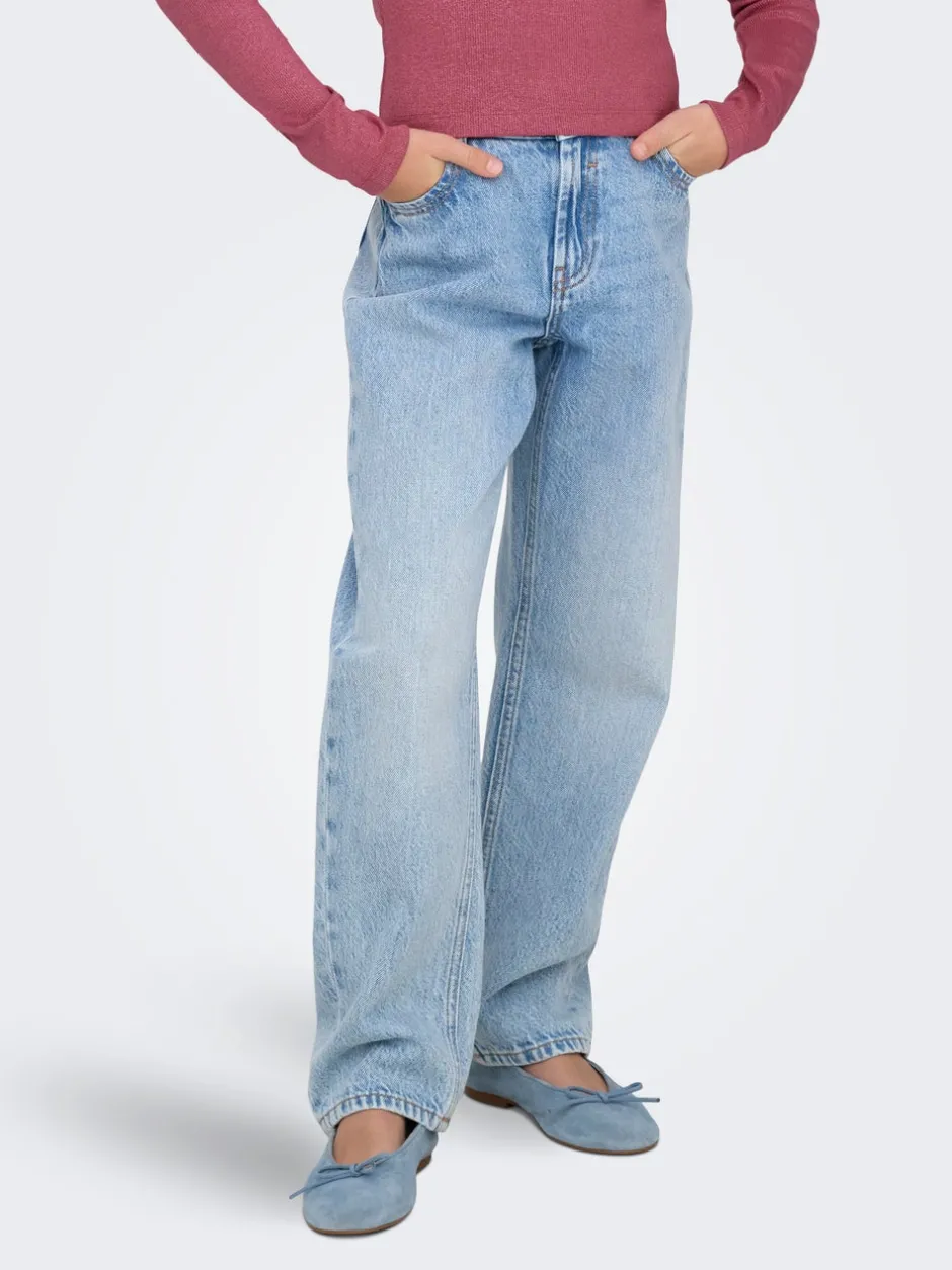 Outlet KOGDAD Mellemhøj talje Straight fit Jeans Børn Tøj·Jeans