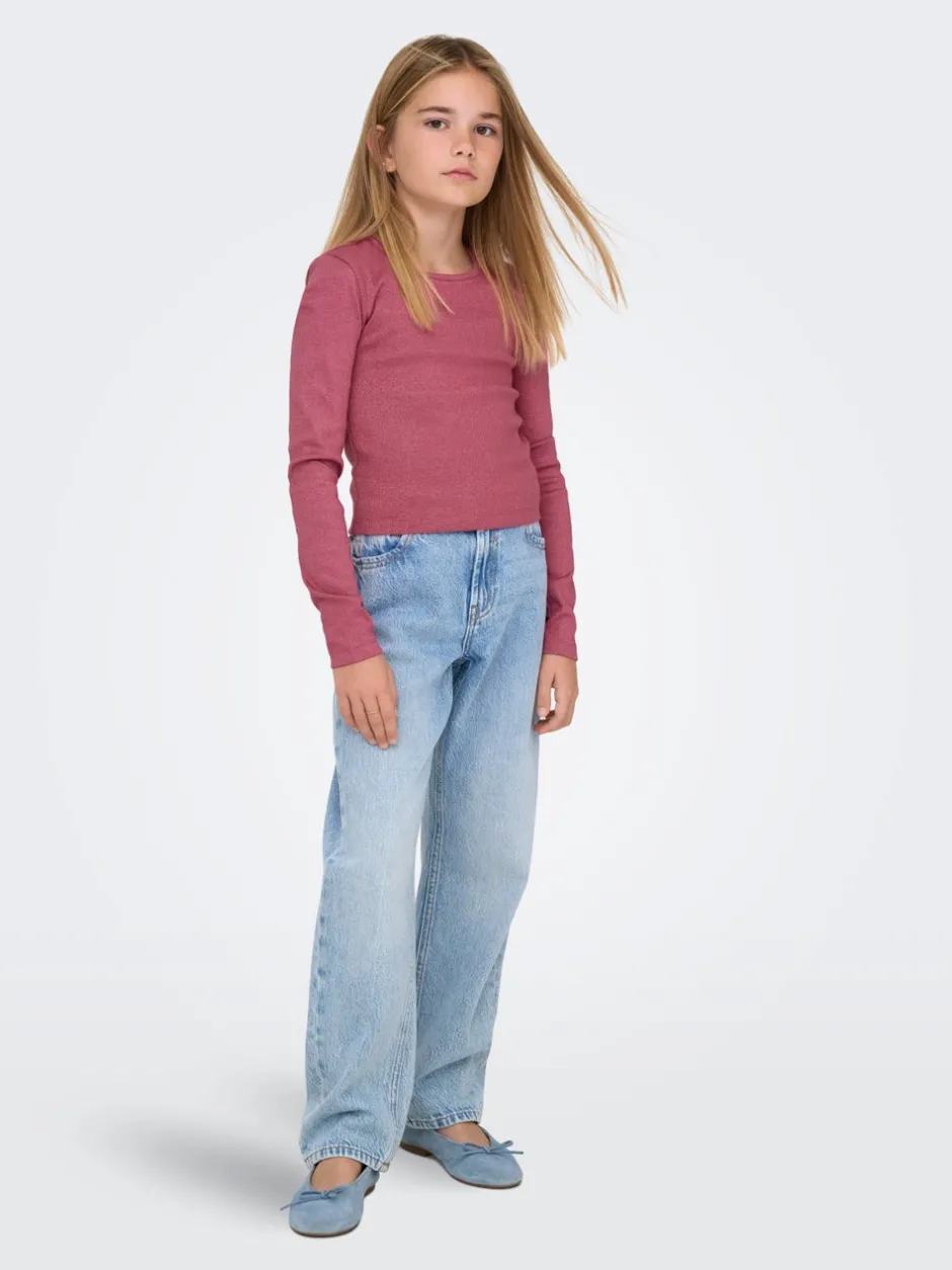 Outlet KOGDAD Mellemhøj talje Straight fit Jeans Børn Tøj·Jeans