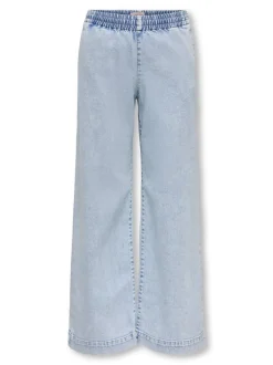 Outlet KOGDEIA Høj talje Wide leg fit Jeans Børn Tøj·Jeans
