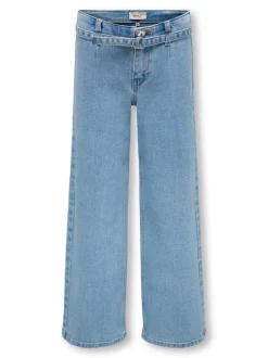 Online KOGFREE Mellemhøj talje Wide leg fit Jeans Børn Tøj·Jeans