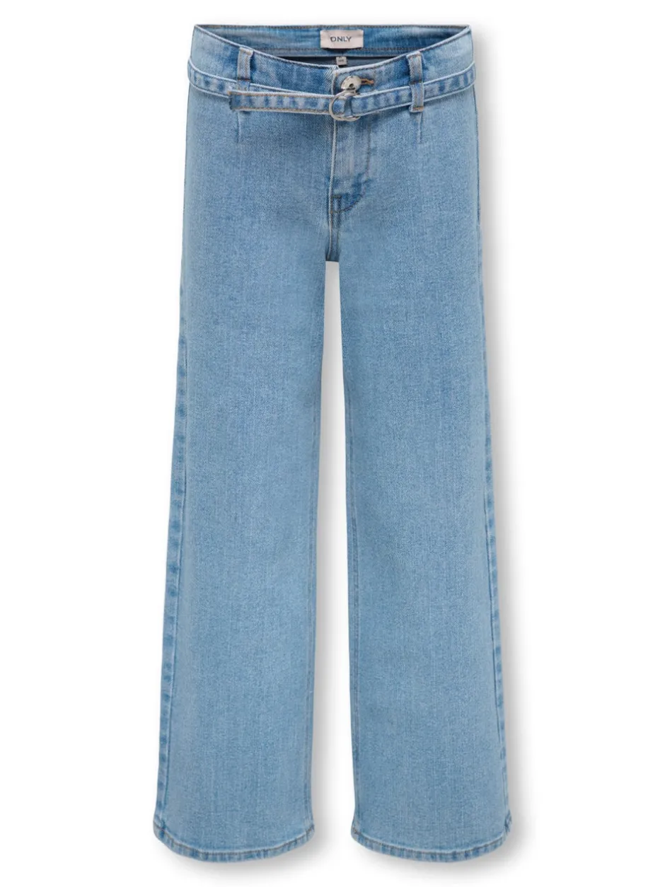 Online KOGFREE Mellemhøj talje Wide leg fit Jeans Børn Tøj·Jeans