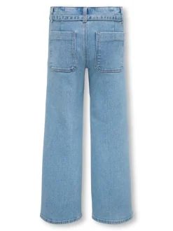 Online KOGFREE Mellemhøj talje Wide leg fit Jeans Børn Tøj·Jeans