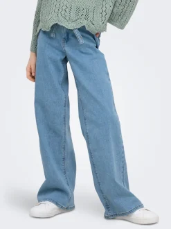 Online KOGFREE Mellemhøj talje Wide leg fit Jeans Børn Tøj·Jeans