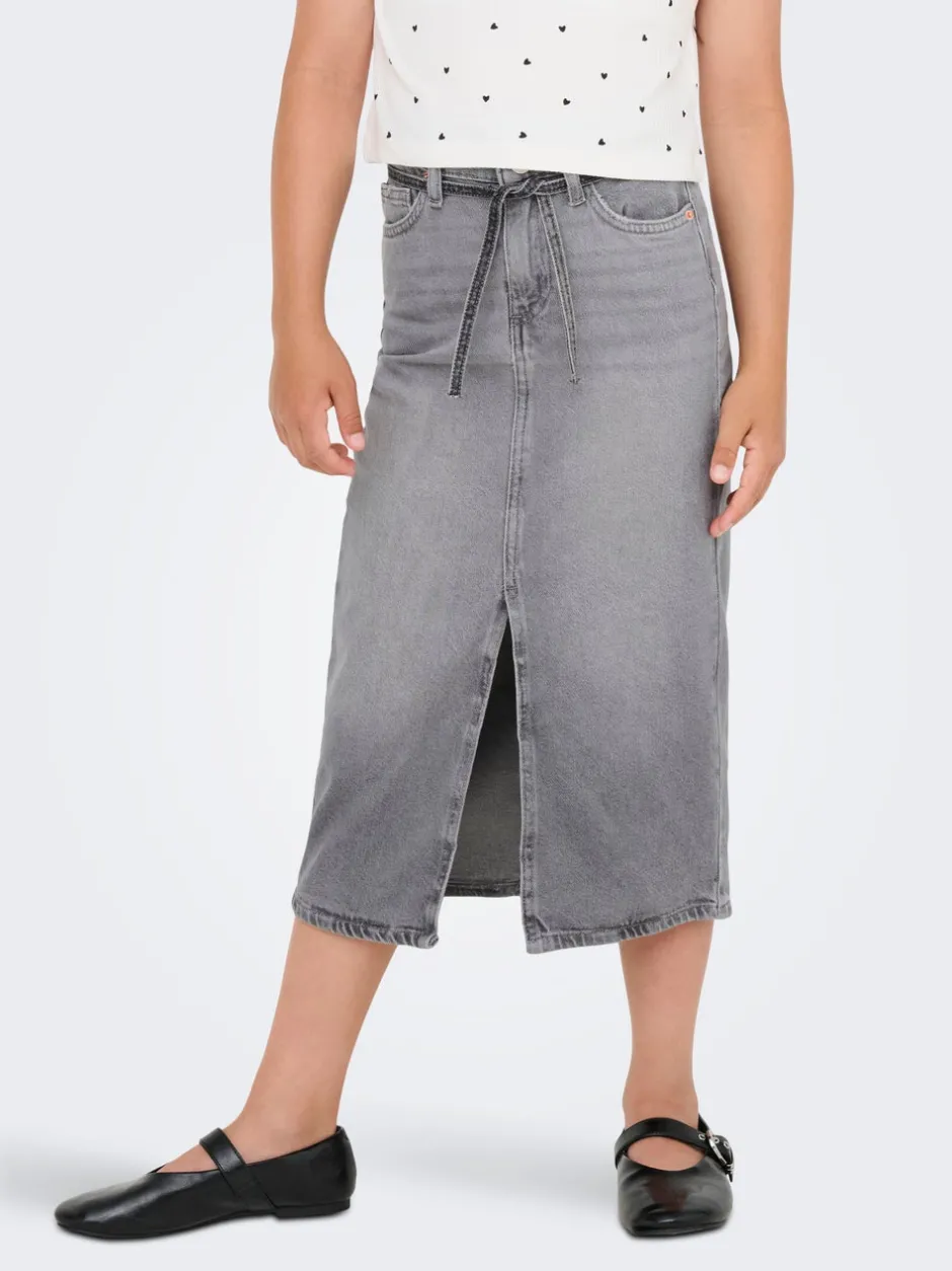 Best KOGGIANNA Denim Denim-nederdel Midinederdel Børn Tøj·Nederdele