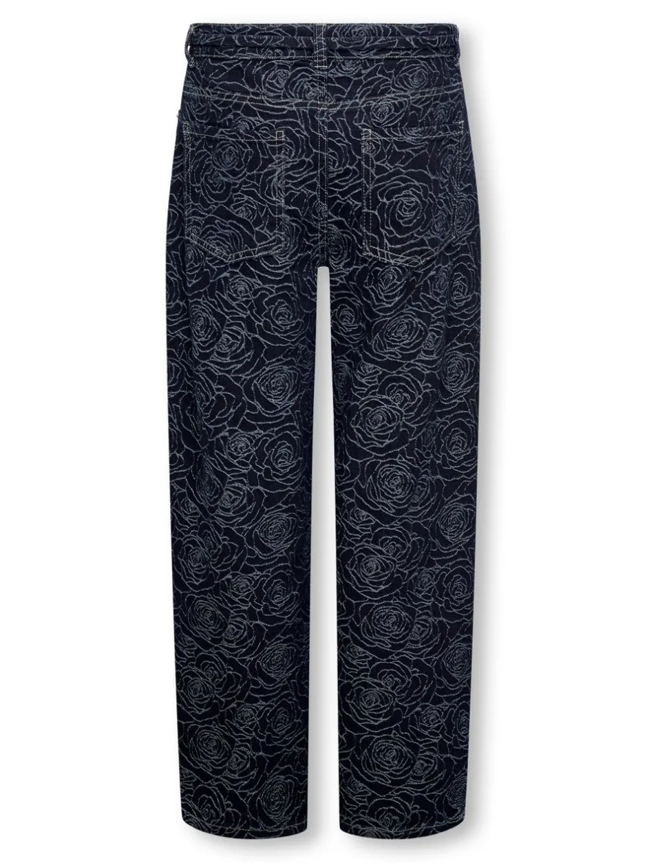 Sale KOGGIANNA Mellemhøj talje Straight fit Ankellængde Jeans Børn Tøj·Jeans