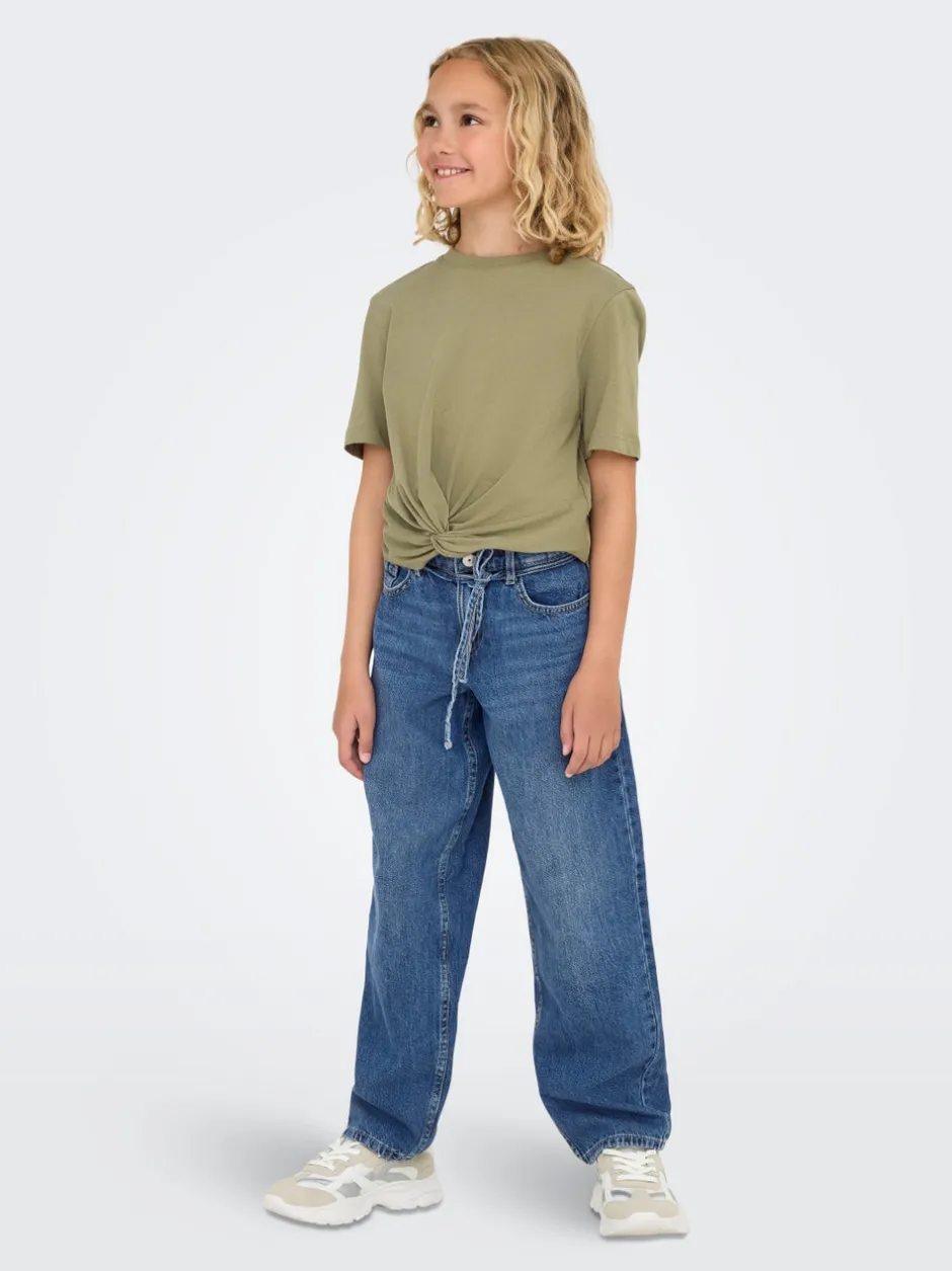 Discount KOGGIANNA Superhøj talje Straight fit Jeans Børn Tøj·Jeans