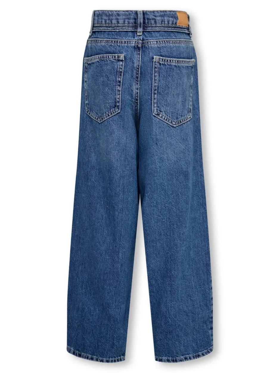 Discount KOGGIANNA Superhøj talje Straight fit Jeans Børn Tøj·Jeans