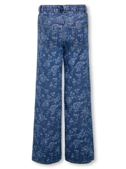 KOGHOPE Høj talje Wide leg fit Ankellængde Jeans Børn Tøj·Jeans