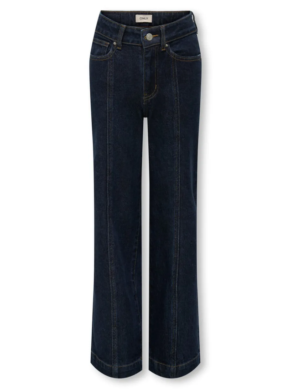 Best KOGHOPE Høj talje Wide leg fit Ankellængde Jeans Børn Tøj·Jeans