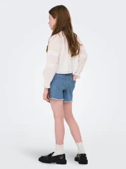 Hot KOGJENNY Denim Denim-nederdel Kort nederdel Børn Tøj·Nederdele