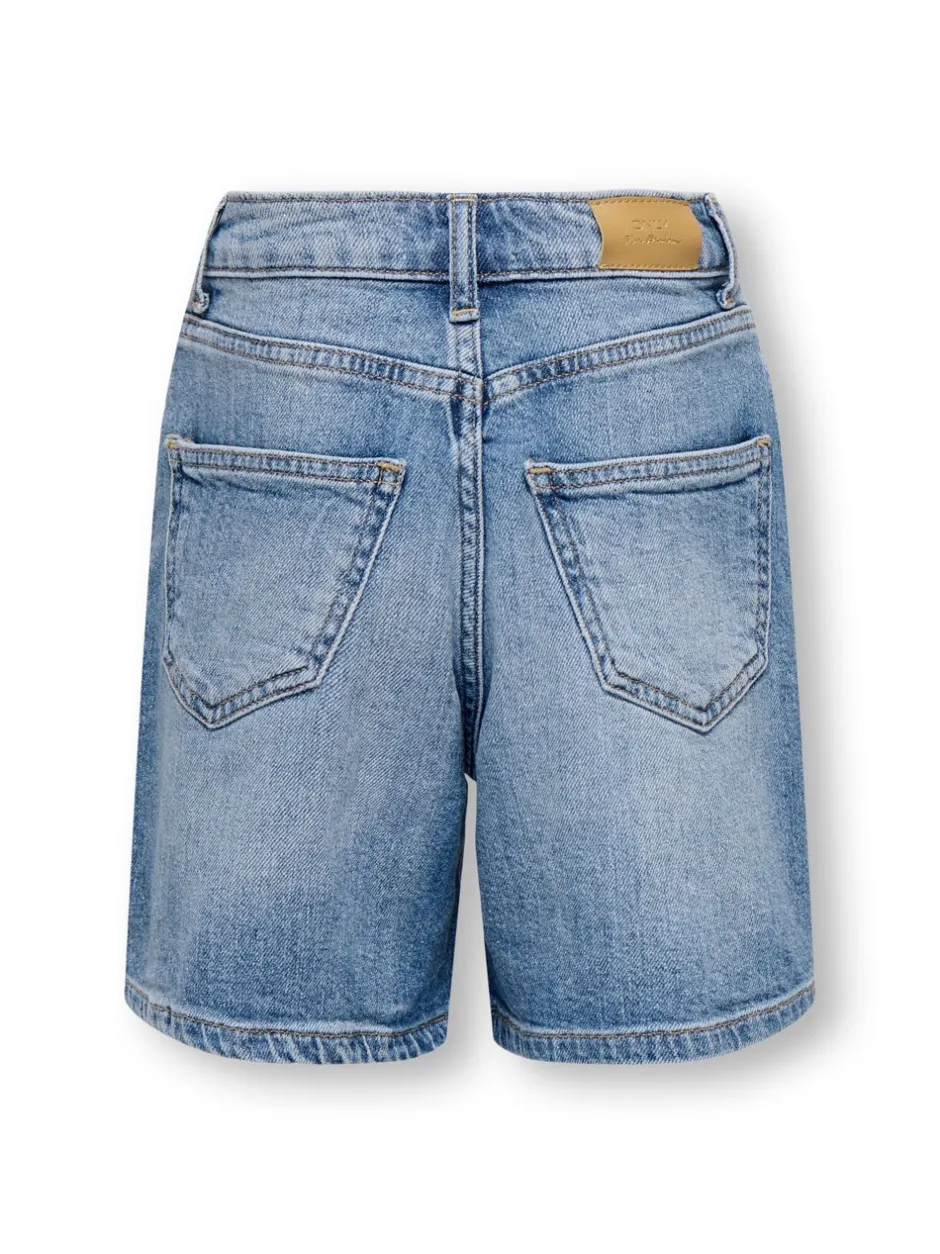 Clearance KOGJOSEPHINE Høj talje Regular fit Denim-shorts Børn Tøj·Shorts