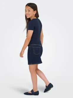 New KOGJUICY Denim Denim-nederdel Kort nederdel Børn Tøj·Nederdele