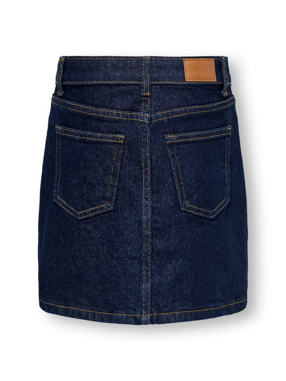 New KOGJUICY Denim Denim-nederdel Kort nederdel Børn Tøj·Nederdele