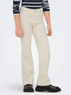 Clearance KOGJUICY Høj talje Wide leg fit Cropped Jeans Børn Tøj·Jeans
