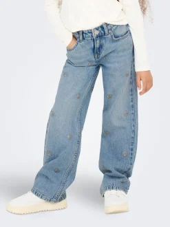 New KOGJUICY Høj talje Wide leg fit Jeans Børn Tøj·Jeans
