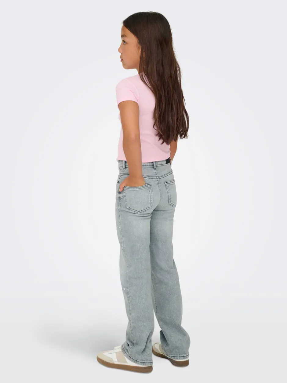 Outlet KOGJUICY Høj talje Wide leg fit Jeans Børn Tøj·Jeans