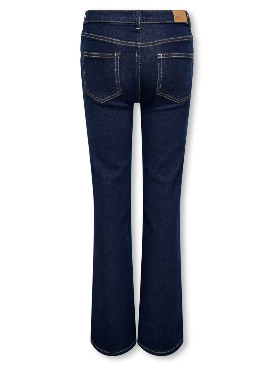 Sale KOGJUICY Mellemhøj talje Wide leg fit Jeans Børn Tøj·Jeans
