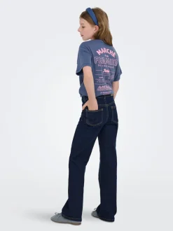 Sale KOGJUICY Mellemhøj talje Wide leg fit Jeans Børn Tøj·Jeans
