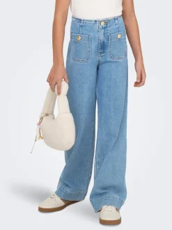 KOGMADELINE Høj talje Wide leg fit Jeans Børn Tøj·Jeans