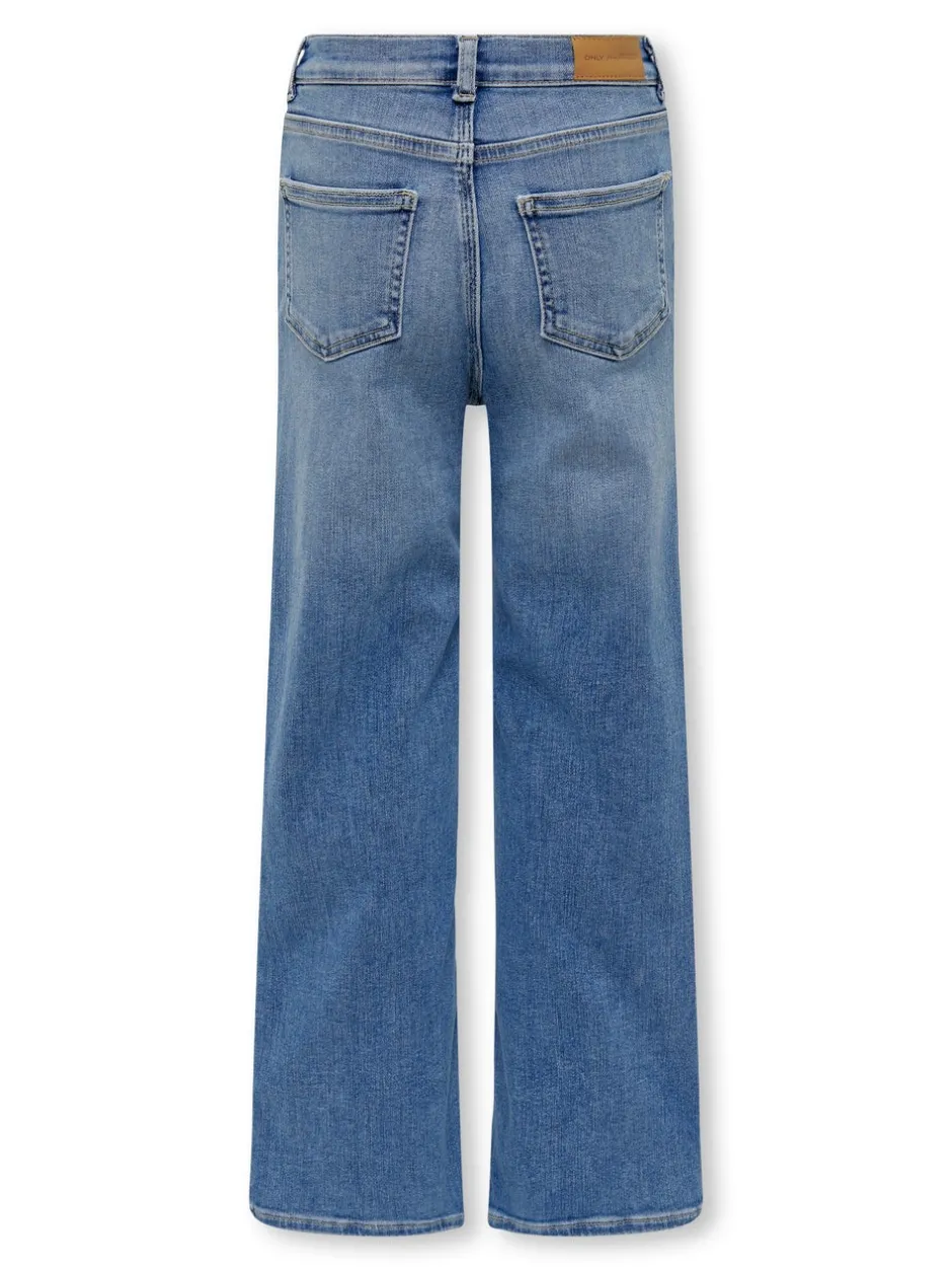 Hot KOGMADISON Mellemhøj talje Wide leg fit Jeans Børn Tøj·Jeans