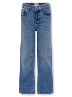 Hot KOGMADISON Mellemhøj talje Wide leg fit Jeans Børn Tøj·Jeans