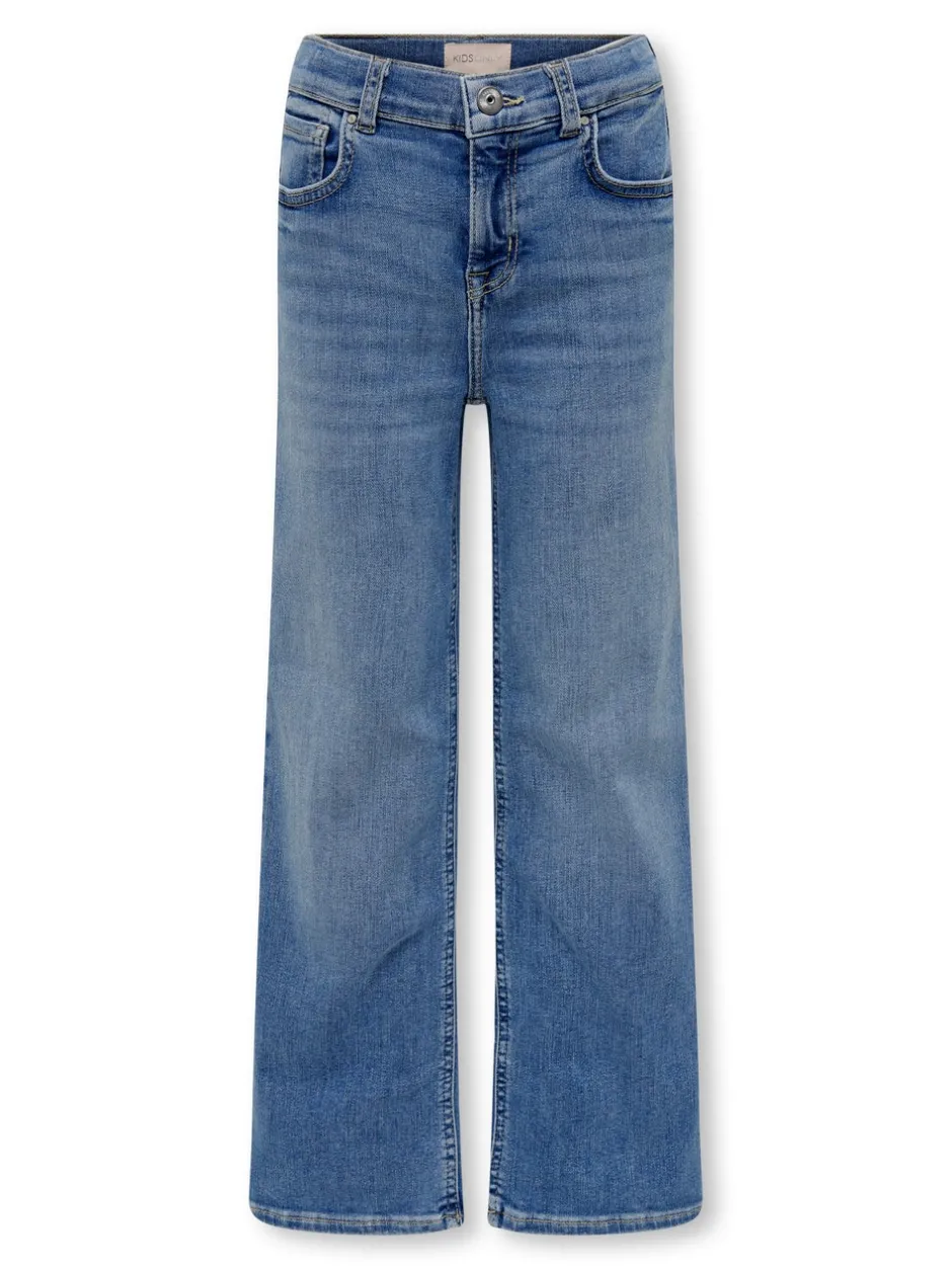 Hot KOGMADISON Mellemhøj talje Wide leg fit Jeans Børn Tøj·Jeans