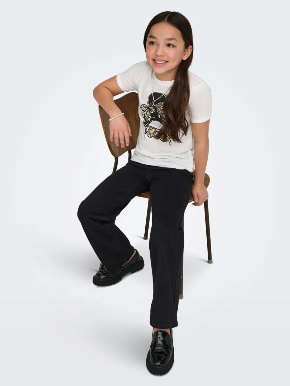 Online KOGMADISON Mellemhøj talje Wide leg fit Jeans Børn Tøj·Jeans