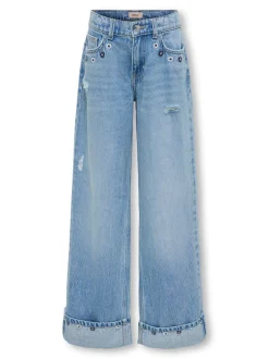 Hot KOGMIMI Høj talje Wide leg fit Jeans Dame Tøj·Jeans|Jeans