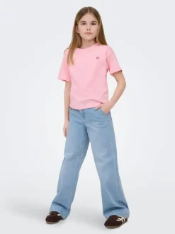Online KOGNEW Mellemhøj talje Wide leg fit Jeans Børn Tøj·Jeans