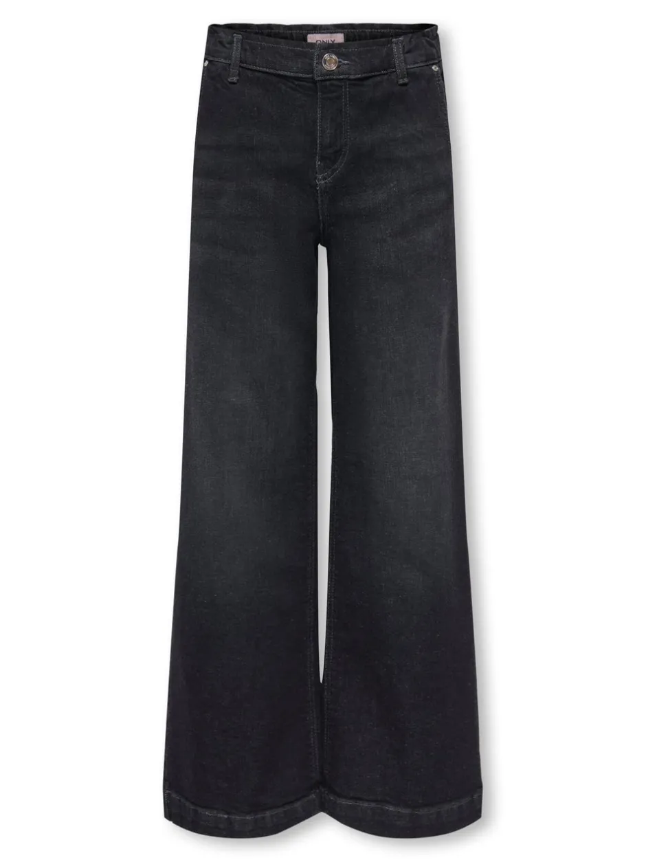 New KOGNEW Mellemhøj talje Wide leg fit Jeans Børn Tøj·Jeans