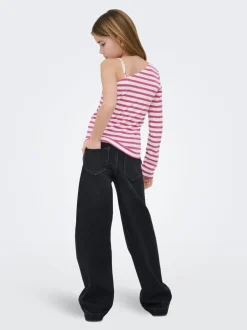New KOGNEW Mellemhøj talje Wide leg fit Jeans Børn Tøj·Jeans