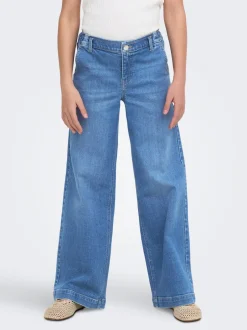 Outlet KOGNEW Mellemhøj talje Wide leg fit Jeans Børn Tøj·Jeans
