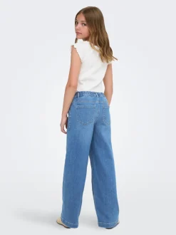 Outlet KOGNEW Mellemhøj talje Wide leg fit Jeans Børn Tøj·Jeans