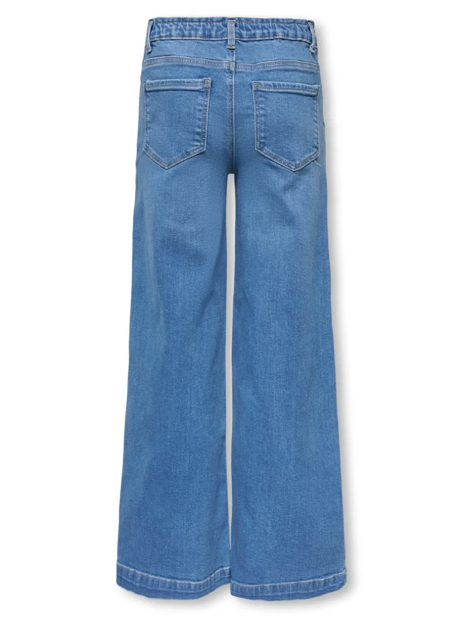 Outlet KOGNEW Mellemhøj talje Wide leg fit Jeans Børn Tøj·Jeans