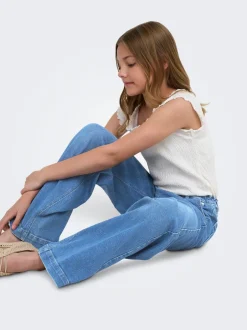 Outlet KOGNEW Mellemhøj talje Wide leg fit Jeans Børn Tøj·Jeans