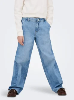 Discount KOGPALMA Mellemhøj talje Wide leg fit Jeans Børn Tøj·Jeans