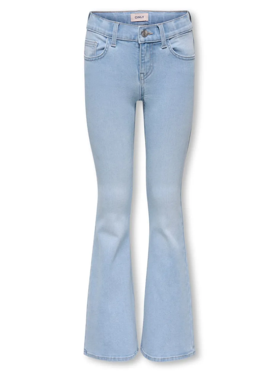 New KOGPHOEBE Lav talje Flared fit Jeans Børn Tøj·Jeans