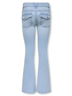 New KOGPHOEBE Lav talje Flared fit Jeans Børn Tøj·Jeans