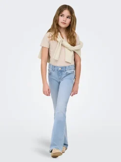 New KOGPHOEBE Lav talje Flared fit Jeans Børn Tøj·Jeans