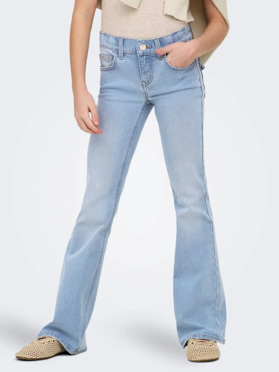 New KOGPHOEBE Lav talje Flared fit Jeans Børn Tøj·Jeans