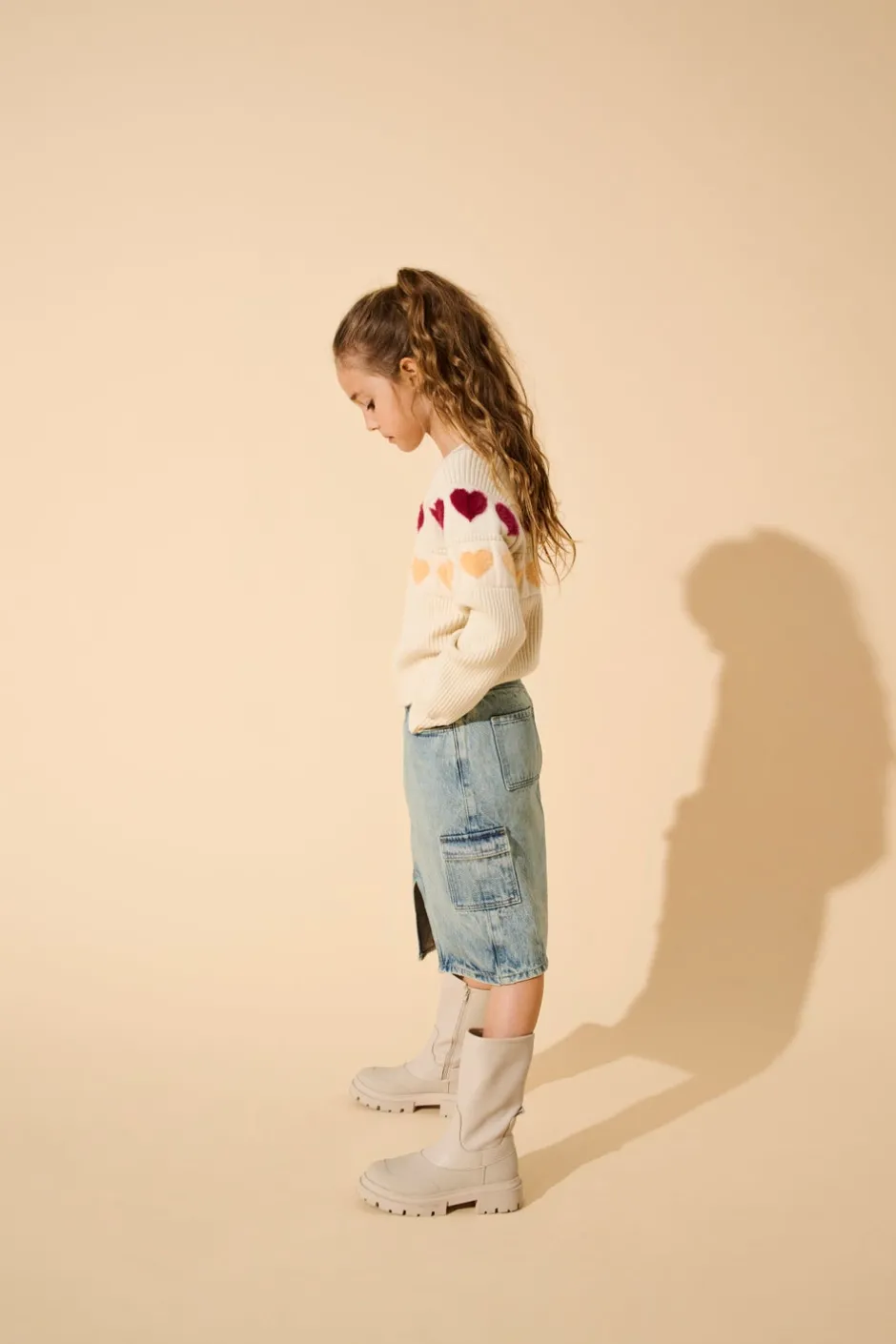 Online KOGPOSEY Denim Denim-nederdel Midinederdel Børn Tøj·Nederdele